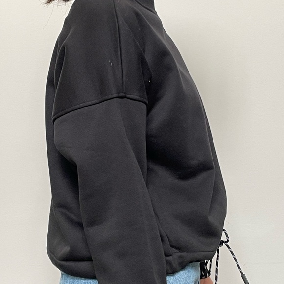HUGO FRENCH-TERRY COTTON SWEATSHIRT WITH LOGO - Picture 2 of 6